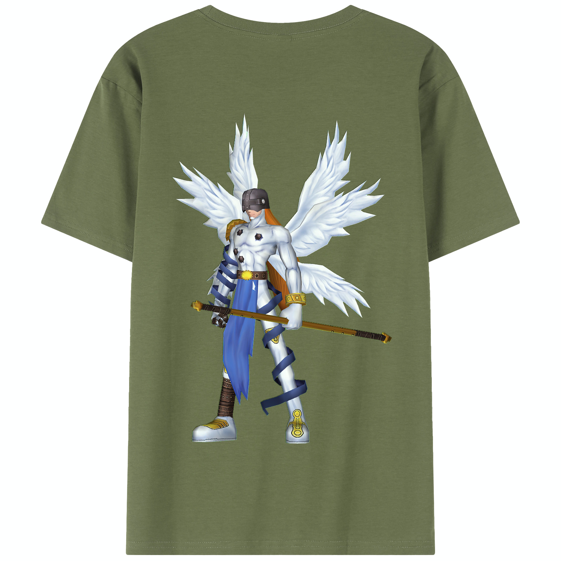 （画像用） Digimon デジタルモンスター/デジモン 綿100％半袖Tシャツ（背面プリント）